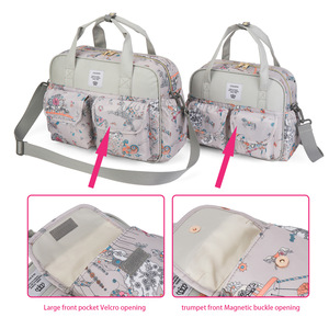 <span class=keywords><strong>Sac</strong></span> à Main et à Dos de Maternité Étanche, Sacs à Langer de Voyage Imprimés pour Bébé - Product Image 3