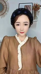 Customized women's square elastic cotton <b>hat</b>, new Arab-style skin-friendly inner headscarf <b>hat</b> - Product Image 3