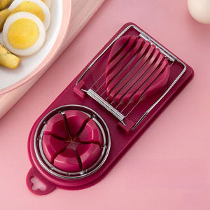 ที่ตัด<span class=keywords><strong>ไข่</strong></span>สแตนเลสอเนกประสงค์ 2-in-1 อุปกรณ์ครัวสำหรับหั่นไข่ เครื่องมือทำ<span class=keywords><strong>สลัด</strong></span>ในครัว ทำความสะอาดง่าย - Product Image 4