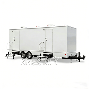 Remorque de toilettes portables d'extérieur pratique avec conception écologique pour les immeubles d'appartements et les bureaux, construction durable - Product Image 6