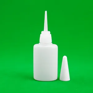 Суперцианоакрилатная бутылка для клея HDPE пластиковая пустая трубка с крышкой для химического использования герметичная поверхность для трафаретной печати