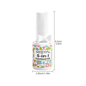 Nouveau vernis à ongles UV multifonctionnel 5-en-1 15ml, base renforcée, adhésif pour plaque à ongles, vernis de construction pour salon de manucure - Product Image 6