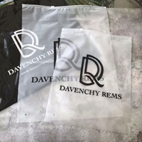 Offre spéciale, sac à fermeture éclair imprimé avec logo personnalisé pour emballage de vêtements pour animaux de compagnie, sac en plastique givré transparent à fermeture éclair