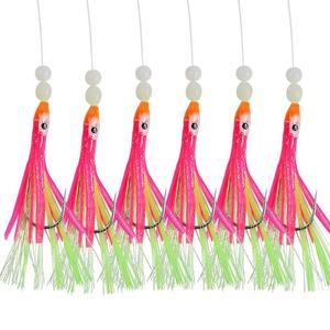 Ensembles <span class=keywords><strong>de</strong></span> pêche Sabiki au calamar lumineux pour la pêche en eau salée avec 6 hameçons pour la pêche commerciale - Product Image 6