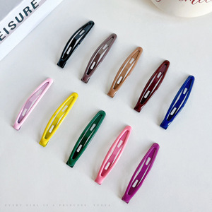 ปิ่นปักผมเคลือบสีสันสดใสสำหรับผู้หญิงเด็กผู้หญิงกิ๊บหนีบผมแบบเรียบง่าย - Product Image 4