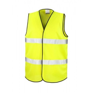 Chaleco amarillo de alta visibilidad de talla única para accesorio esencial de seguridad - Product Image 3
