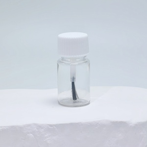 Cosmetic Pack 5ml <b>10ml</b> 15ml 20ml 30ml Transparent Plastic PET Brush <b>Bottle</b> for Essential Oil Dispensing Small Sample Nail Polish - Product Image 2