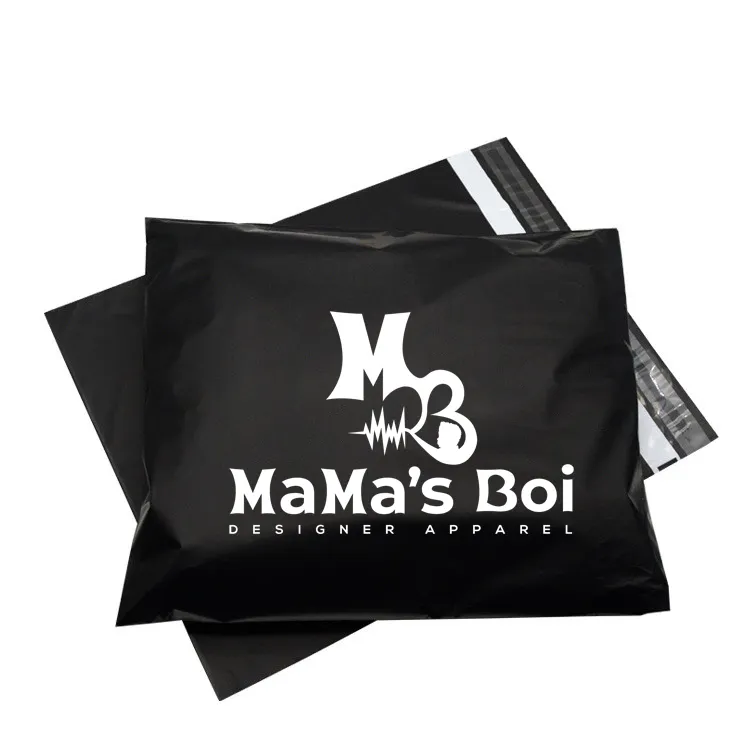 Good quality black plastic mailing bags mail packaging bags shipping envelope custom logo for clothes /poly mailer for shoes box