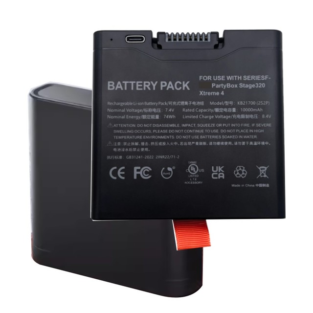 FGC4CELL21700X Type C 7.4V 10000MAH Battery for JBL Xtreme4 Xtreme 4 Partybox Stage320 21700-2S2P Y4001
