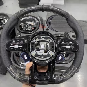 Volante Deportivo de Fibra de Gamuza para Mercedes-Benz, para Modelos W221, W205, W212, W213, B 300 <span class=keywords><strong>AMG</strong></span>, A45, LA45, <span class=keywords><strong>63</strong></span>, W204, X5, X3, <span class=keywords><strong>GL</strong></span>, en Cuero - Product Image 6