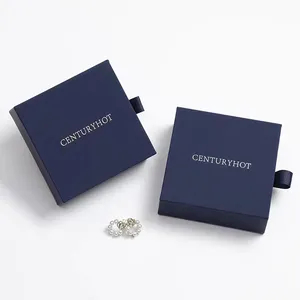 Caja para Joya A mazon黑色时尚奢华定制手链戒指耳环礼品盒珠宝包装礼品纸盒