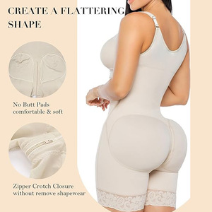 Body de Alta Compresión con Control de Abdomen - Cierre de Cremallera en la Entrepierna, Levanta Glúteos, Moldea la Cintura - Product Image 2