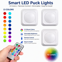 COB Touch Lampes Ajouter Télécommande LED Veilleuses Chambre Puck Lampe Télécommande Cabinet Lumière
