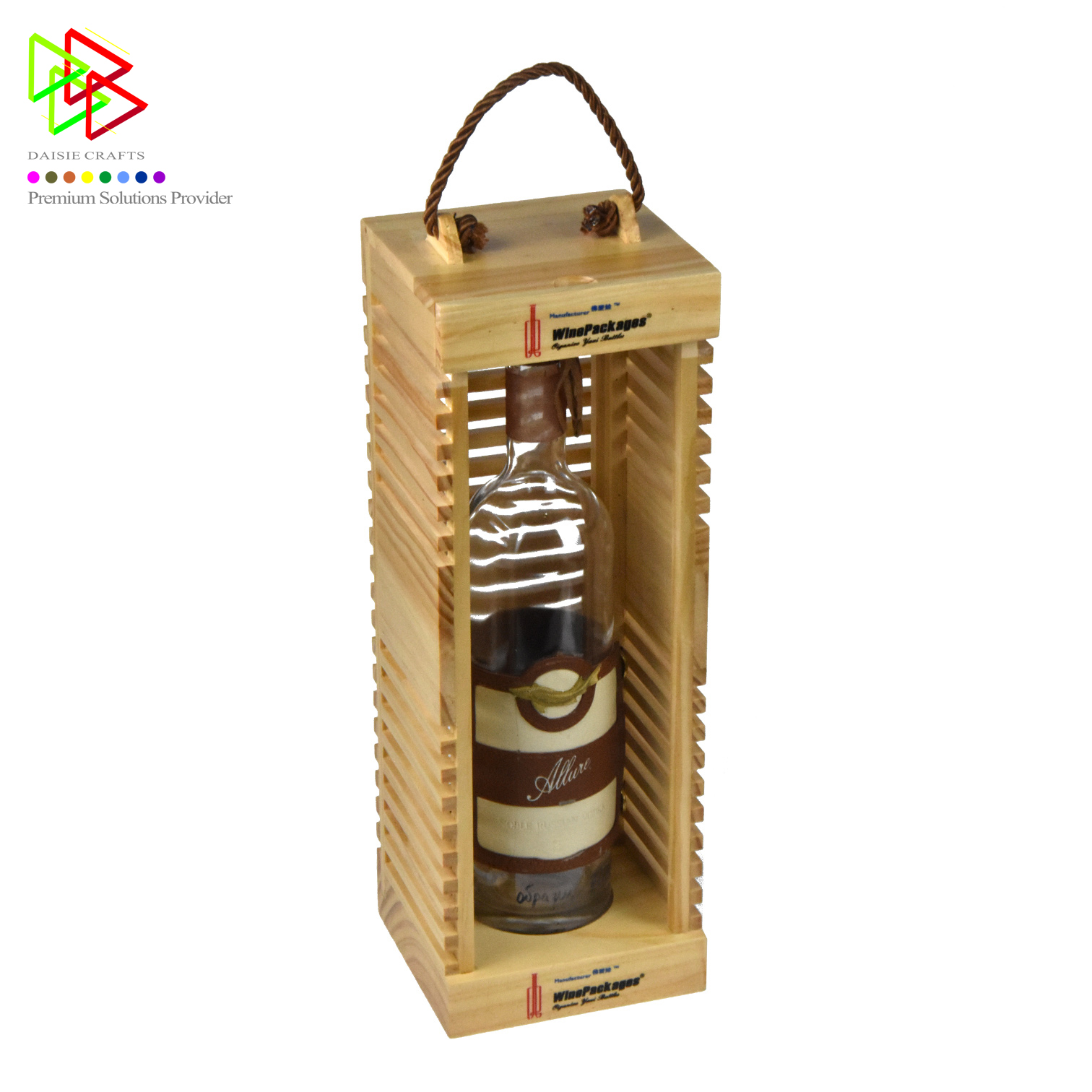 single wine holiday gift packaging