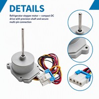 Moteur de ventilateur d'évaporateur de réfrigérateur EAU65058313, pièce de rechange, 12V DC, 4 fils avec pale de ventilateur pour réfrigérateurs à portes françaises
