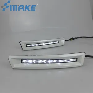 LED Mobil DRL Siang Hari Berjalan Lampu untuk Toyota Prado FJ150 LC150 Land Cruiser 2010 2012 2013 Lampu Kabut Siang Hari Lampu Depan