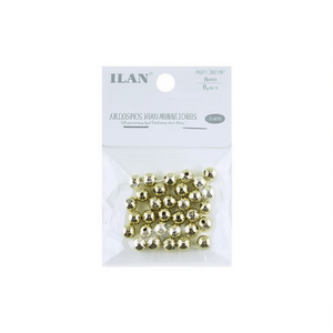 Perline metalliche ILAN 8mm oro per accessori di abbigliamento - Product Image 2