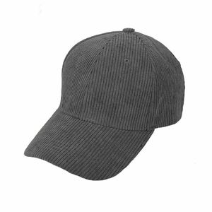Casquette de baseball en velours côtelé à rayures verticales de couleur unie, chapeau décontracté chaud pour l'automne et l'hiver, casquette de baseball personnalisée pour femmes - Product Image 6