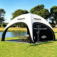Tente dôme gonflable extérieure personnalisée 10x10, type araignée, pour stands de marque et clubs sportifs