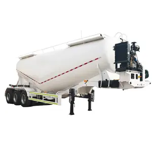 CHENLU 30 Ton Carbon Steel Cement Bulker Banana-Type Silo Trailer for Bulk Container Carriers Durable Transport Vehicle