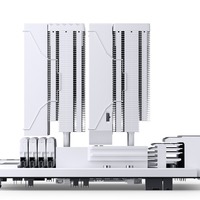 Refroidisseur d'air pour processeur de jeu CC90 à double tour, 6 caloducs, roulement fluide, faible bruit 25dBA, débit d'air élevé 81CFM, compatible ordinateur