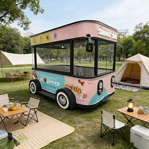 Premium Mobile Catering Cart High End Food Cart for Coffee & Dessert Shop - Product Image 1