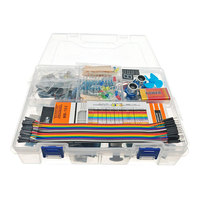 Kit de démarrage Mega 2560 R3 avec moteur, servo, RFID, capteur ultrasonique, relais, écran LCD pour Arduino avec chargeur de batterie, kit d'apprentissage