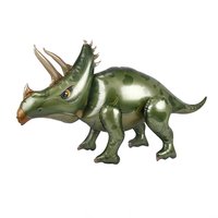 Grand ballon gonflable 4D pour fête d'anniversaire, décorations créatives, 1 pièce, modèle de dinosaure en dessin animé, ballon à Air, jurassique