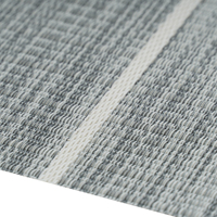Bolon Luxus PVC Marine RV Yacht Gestreifter Grauer Gewebter Vinyl-Bodenbelag Teppichfliesen Verschleißfest Wasserdicht Feuerfest