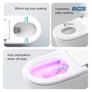 Hiện Đại Màu Đen một mảnh gốm siphonic nhà vệ sinh đặt sàn gắn <span class=keywords><strong>WC</strong></span> với bát tròn cho khách sạn nhà đầy màu sắc phụ kiện phòng tắm - Product Image 3