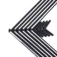 Venta al por mayor de materiales de vidrio aislantes modernos de acero caliente borde espaciador barra esquina llaves tornillo para puertas de ventanas de vidrio hueco de bajo costo