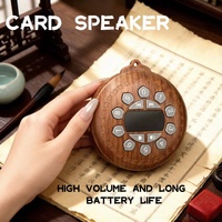 Lecteur de musique bouddhiste portable rechargeable avec batterie intégrée, 48 chansons, contrôle du volume, conception tour de cou en plastique