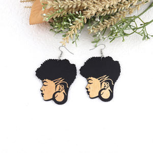 Grosir anting ukiran khusus Afro Afrika untuk wanita - Product Image 5