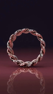Bague en diamant de laboratoire de 2,5 carats, taille ronde E-F VVS VS, certifiée IGI, chaîne en or blanc rose 14 carats - Product Image 2