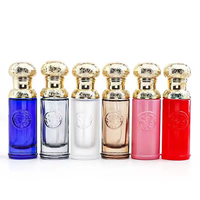 Atomizador de Perfume de Vidrio Cuadrado de Alta Calidad de 30ml 50ml, Botella Portátil de Aromaterapia para Viaje con Tapa de Corona y Serigrafía