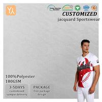 Tissu Jacquard Respirant pour Vêtements de Sport 180GSM 160CM Séchage Rapide pour Matériaux de T-shirts par Sublimation
