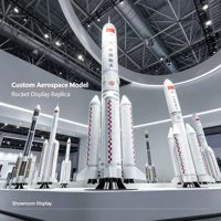 Modèle d'affichage de fusée aérospatiale personnalisé