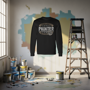 Camiseta de manga larga para pintor, camiseta profesional auténtica y confiable para el trabajo - Product Image 3