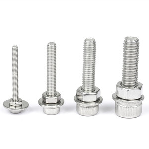 580pcs 304 Stainless Steel M2-<strong>M5</strong> Hexagonal Head Allen <strong>Bolts</strong> Nuts &amp; Washers Assorted Kit with Plain Finish Grade A2-70 - Product Image 4