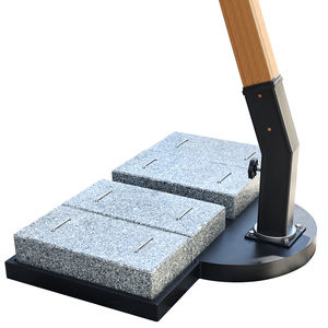 Base de granit de 50kg pour parapluies de patio en porte-à-faux grandes bases de <span class=keywords><strong>parasol</strong></span> <span class=keywords><strong>gris</strong></span> poids supplémentaire bases de marbre Parasols parapluies extérieurs - Product Image 1