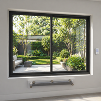 Fenêtre coulissante horizontale en PVC sans plomb, verre trempé 5+12A+5, écologique, résistante aux intempéries, antivol, Energy Star