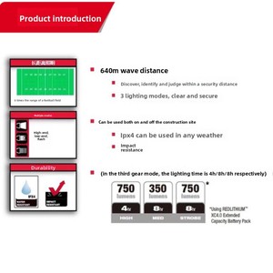   Projecteur LED M12 SLED <span class=keywords><strong>12V</strong></span> sans fil TRUEVIEW à haute puissance avec une portée de faisceau de 640 m - Product Image 3