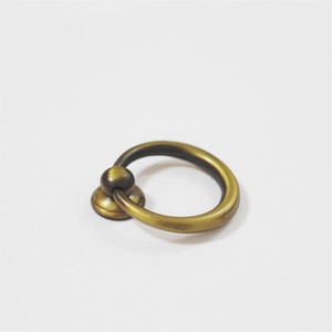 <b>Antique</b> Bronze Ring Pull Handle Zinc Alloy Traditional Drawer Furniture Hardware - Product Image 1