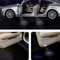 Auto-Tür LED-Logo-Projektorleuchten für Volvo Zubehör Kabellose Willkommens-Emblem-Lampe Geister-3D-Lichter Pfützenlichter