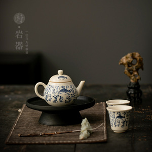 Blue And White Porcelain Kung Fu <b>Tea</b> <b>Set</b> One Pot Two <b>Cups</b> Dehua Origin Round Shape Lead Free For Afternoon <b>Tea</b> - Product Image 4
