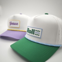 Gorras de Béisbol Deportivas Unisex Ajustables de 5 Paneles, Impermeables, de Poliéster Dobby, con Diseño Argyle/Frutal/Leopardo/Puntos, Personalizables, al por Mayor