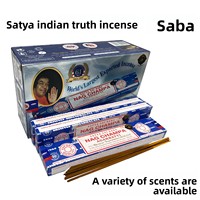 Bâtons d'encens authentiques importés d'Inde, Nag Champa SATYA, parfum de fleur jaune, bambou naturel, écologiques, longue durée, pour