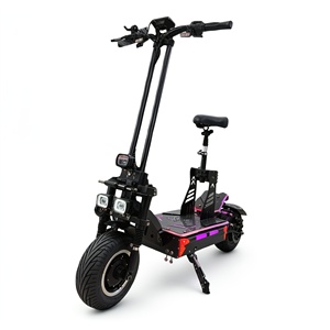 Trottinette électrique haute performance avec siège, moteur brushless 72V 15000W, corps en alliage d'aluminium TFT, vitesse maximale 110-120 km/h, trottinette M13 - Product Image 1