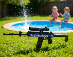 Pistola de agua de plástico Starblazer Mini 14 semiautomática de 78.5 cm para niños, juguete para jugar al aire libre - Product Image 2