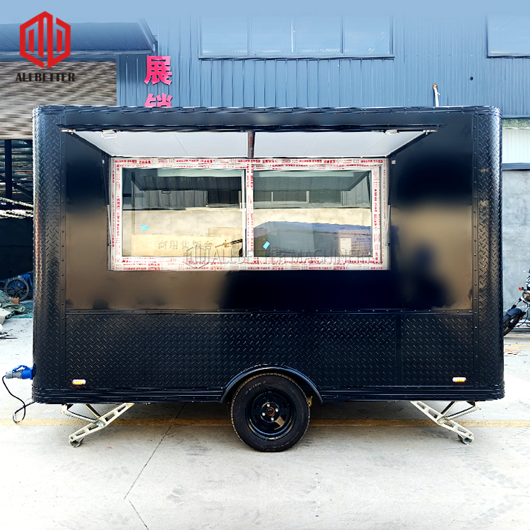 Pratique Pizza Petite Concession Entièrement Équipée Cuisine Mobile Barbecue Petit Camion Fast Food Vans Food Remorque Mobile